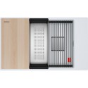 FRANKE Chiuveta fragranite Kubus 2 Pro KNG 110-62, Bianco/ Alb, montaj sub blat, accesorii incluse, 76 cm