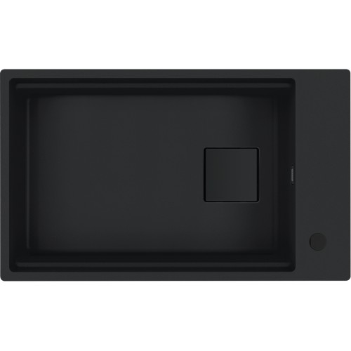 FRANKE Chiuveta fragranite Kubus 2 Pro KNG 110-62, Matte Black/ Negru mat, montaj sub blat, accesorii incluse, 76 cm