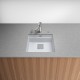 FRANKE Chiuveta fragranite Kubus 2 Pro KNG 110-52, Bianco/ Alb, Montaj sub blat, accesorii incluse,52 cm