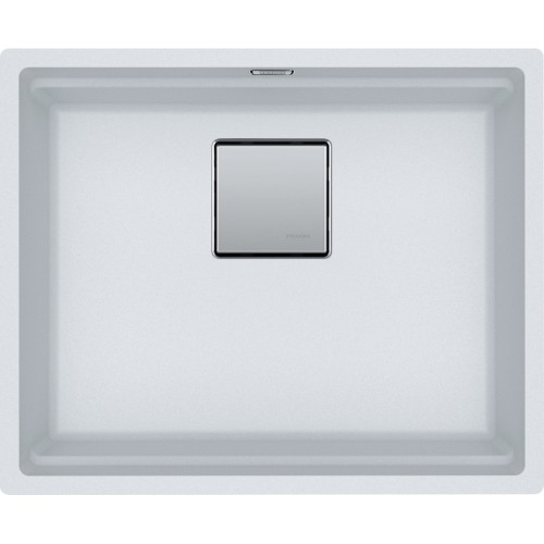 FRANKE Chiuveta fragranite Kubus 2 Pro KNG 110-52, Bianco/ Alb, Montaj sub blat, accesorii incluse,52 cm