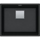 FRANKE Chiuveta fragranite Kubus 2 Pro KNG 110-52, Negru, Montaj sub blat, accesorii incluse,52 cm