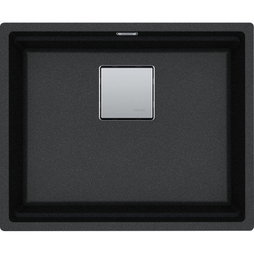 FRANKE Chiuveta fragranite Kubus 2 Pro KNG 110-52, Negru, Montaj sub blat, accesorii incluse,52 cm