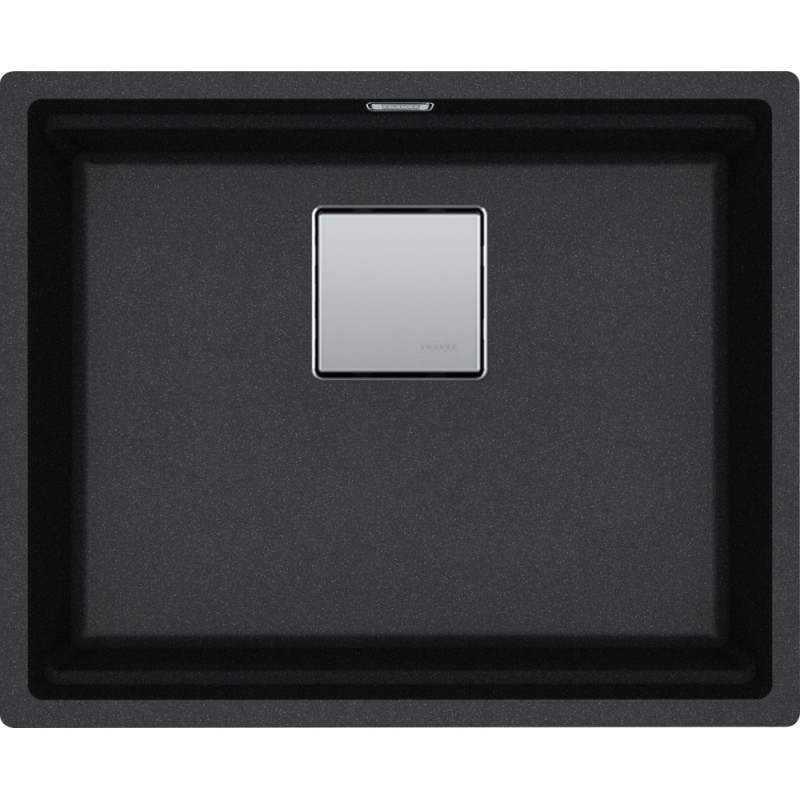 FRANKE Chiuveta fragranite Kubus 2 Pro KNG 110-52, Negru, Montaj sub blat, accesorii incluse,52 cm