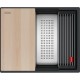 FRANKE Chiuveta fragranite Kubus 2 Pro KNG 110-52, Negru, Montaj sub blat, accesorii incluse,52 cm