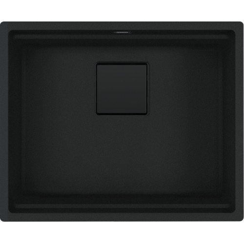 FRANKE Chiuveta fragranite Kubus 2 Pro KNG 110-52, Matte Black / Negru mat, Montaj sub blat, accesorii incluse,52 cm