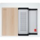 FRANKE Chiuveta Fragranite Kubus 2 Pro KNG 610-53, Bianco/ Alb, accesorii incluse, 59 cm