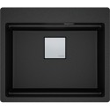 FRANKE Chiuveta Fragranite Kubus 2 Pro KNG 610-53, Nero / Negru, accesorii incluse, 59 cm