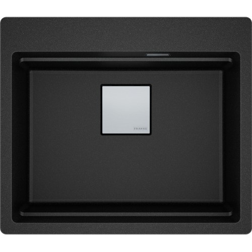 FRANKE Chiuveta Fragranite Kubus 2 Pro KNG 610-53, Nero / Negru, accesorii incluse, 59 cm