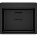FRANKE Chiuveta Fragranite Kubus 2 Pro KNG 610-53, Matte Black / Negru mat, accesorii incluse, 59 cm