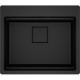 FRANKE Chiuveta Fragranite Kubus 2 Pro KNG 610-53, Matte Black / Negru mat, accesorii incluse, 59 cm