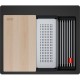 FRANKE Chiuveta Fragranite Kubus 2 Pro KNG 610-53, Matte Black / Negru mat, accesorii incluse, 59 cm