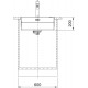 FRANKE Chiuveta Box Semifilo BXX PRO 210-50, inox, accesorii incluse, 53 cm